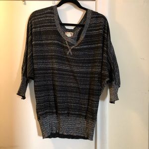 Black and Silver Top